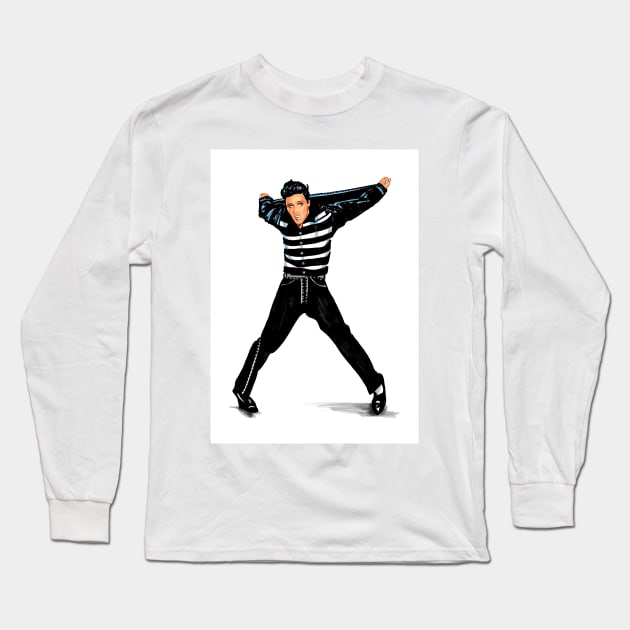 Handsome Singer Long Sleeve T-Shirt by Svetlana Pelin